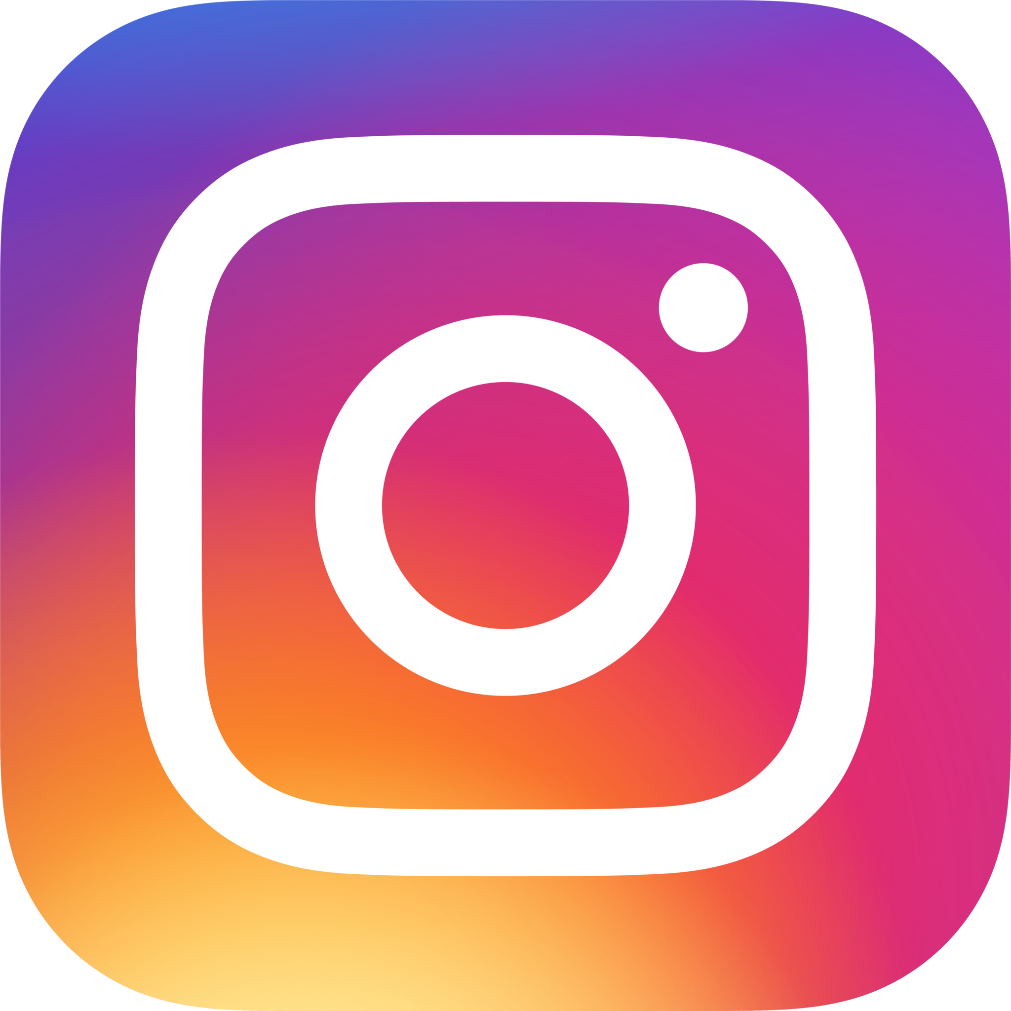 Logotipo do Instagram em cores vibrantes
